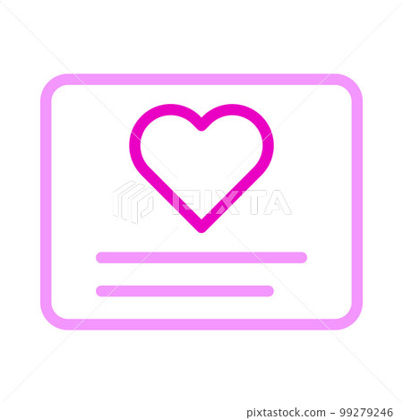 valentine icon set multicolor pink style illustration vector element and symbol perfect. 99279246