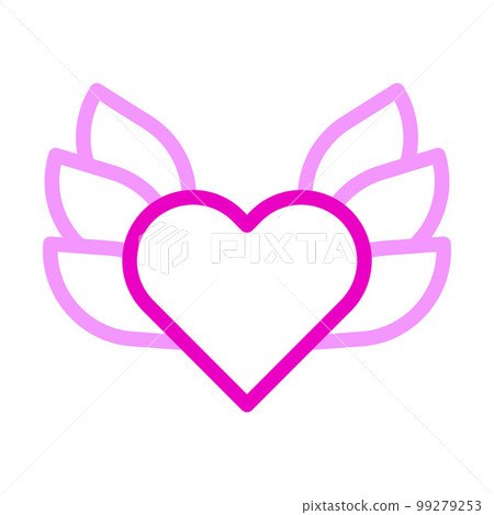 valentine icon set multicolor pink style illustration vector element and symbol perfect. 99279253
