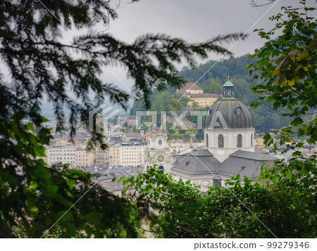 Salzburg Austria inner city with churches Salzburg Austria inner city with churches 99279346