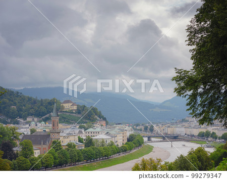 Historic city of Salzburg in summer, Austria Historic city of Salzburg in summer, Austria 99279347