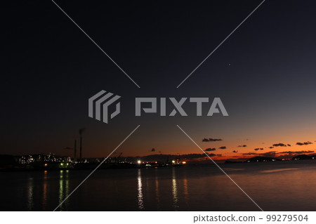 SDGs nature, global environment and light! Japanese nature and factories! Shunan Industrial Complex and the Sea 99279504