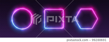 Gradient neon frames with smoke, led borders with mist effect, transparent glowing haze. Gradient neon frames with smoke, led borders with mist effect, transparent glowing haze. 99280691