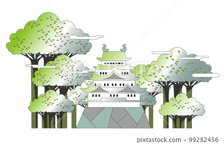Nagoya Castle Lush green scenery 99282456