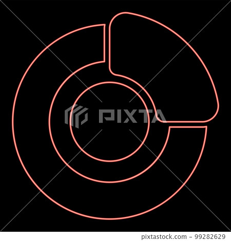 Neon brake system on wheel Automobile car disc pad hydraulic drum red color vector illustration image flat style Neon brake system on wheel Automobile car disc pad hydraulic drum red color vector illustration image flat style 99282629