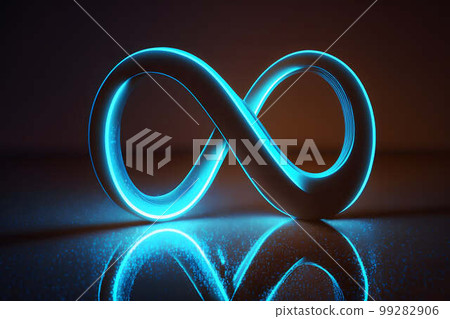 Neon Blue Infinity Symbol Couple Name Infinity Neon SAKSHI GIFTS