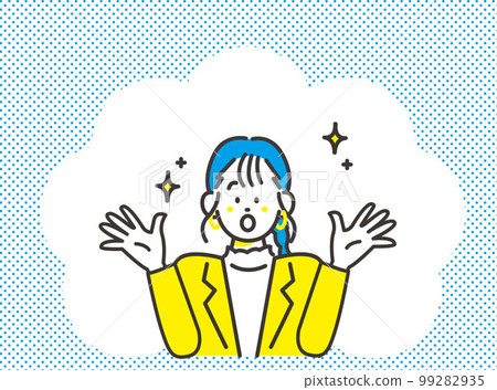 A stylish female employee who is happy with a smile A stylish female employee who is happy with a smile 99282935