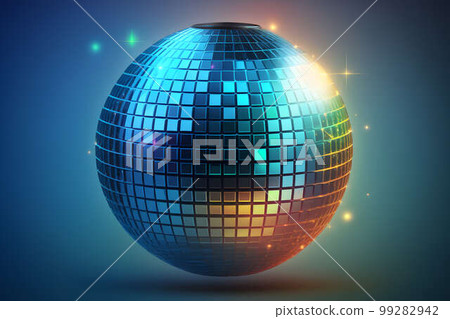 shiny disco ball created with generative AI technology shiny disco ball created with generative AI technology 99282942