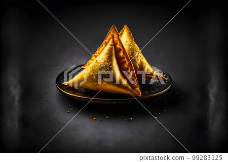 MANDAZI on black background created with generative AI technology 99283125