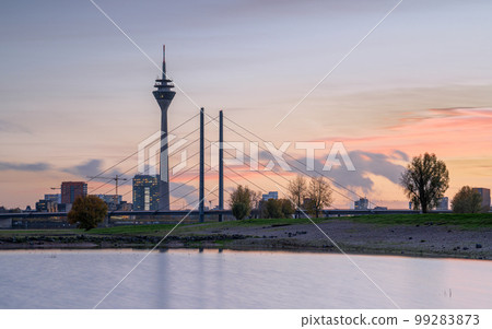 Sunset in Dusseldorf, Germany Sunset in Dusseldorf, Germany 99283873