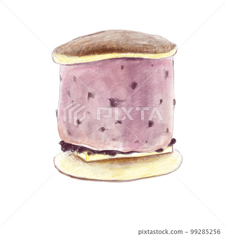 Dorayaki filled with azuki bean cream Dorayaki filled with azuki bean cream 99285256