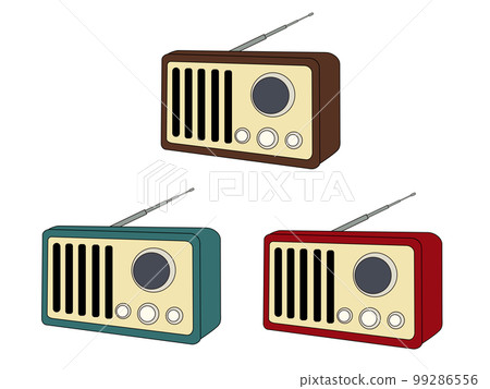 Retro radio 3 color set (with main line) 99286556
