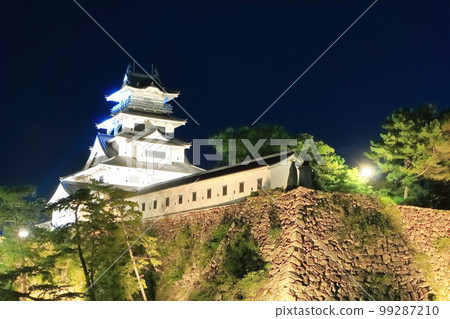 [Ehime Prefecture] Imabari Castle lit up in autumn (one of Japan's three major water castles) 99287210