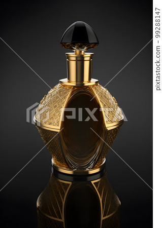 A Bottle of Perfume Women Eau De Parfum in Bottle Isolated on Black. Fragrance for Women Perfume Spray. Neural network AI generated art A Bottle of Perfume Women Eau De Parfum in Bottle Isolated on Black. Fragrance for Women Perfume Spray. Neural network AI generated art 99288147