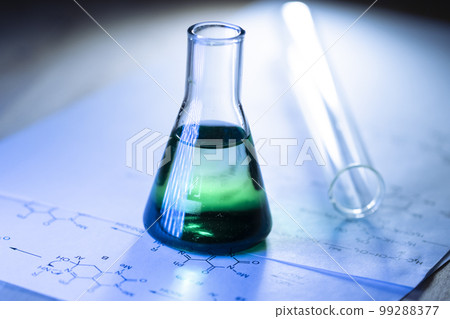 Chemical tubes with reaction formulas 99288377