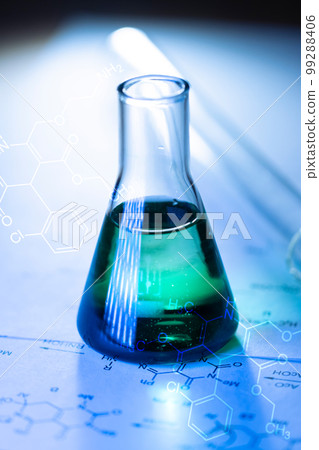 Chemical tubes with reaction formulas 99288406