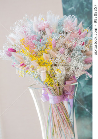 Bride's bouquet dried flowers wedding 99288857