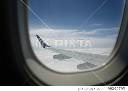 Airplane View from inside the plane Airplane View from inside the plane 99290795