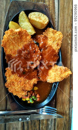Top view image of chicken crispy Top view image of chicken crispy 99290966