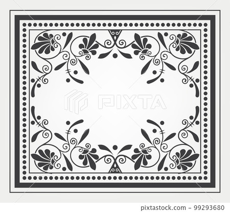 Decorative seamless border 99293680