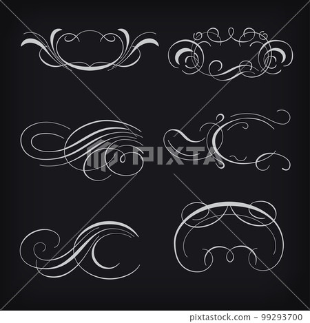 calligraphic elements calligraphic elements 99293700