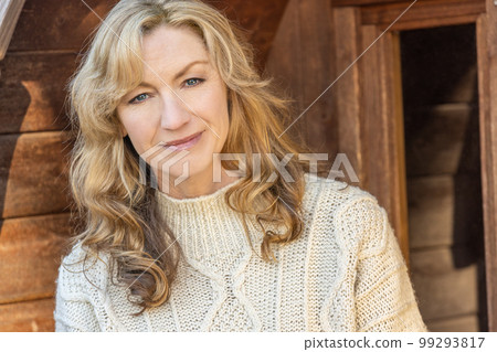 Attractive Smiling Healthy Middle Aged Woman Outside Attractive Smiling Healthy Middle Aged Woman Outside 99293817