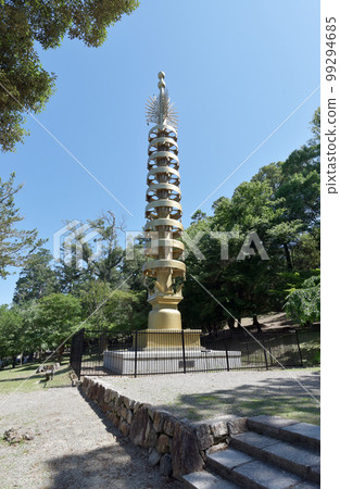 Todaiji Temple, the Sorin exhibited at the Expo, Nara City, Nara Prefecture Todaiji Temple, the Sorin exhibited at the Expo, Nara City, Nara Prefecture 99294685