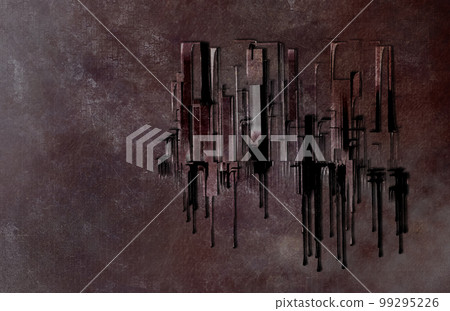 City Abstract in 1950's Style City Abstract in 1950's Style 99295226