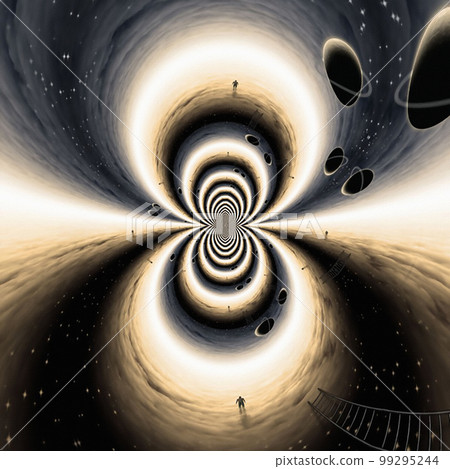 Man wanders in endless space Man wanders in endless space 99295244