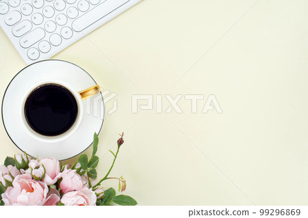 Bluetooth keyboard and copy space Bluetooth keyboard and copy space 99296869