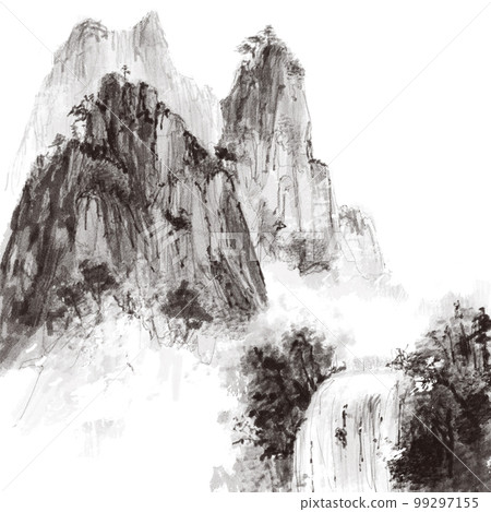 東方畫、山、水墨、山水、水彩、傳統、日本、韓國、中國、經典背景、傳說、風景、書法 東方畫、山、水墨、山水、水彩、傳統、日本、韓國、中國、經典背景、傳說、風景、書法 99297155
