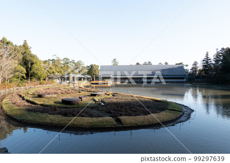 "Magatama pond" in Ise Jingu Outer Shrine 99297639