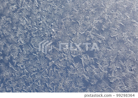 frost crystals on car body frost crystals on car body 99298364