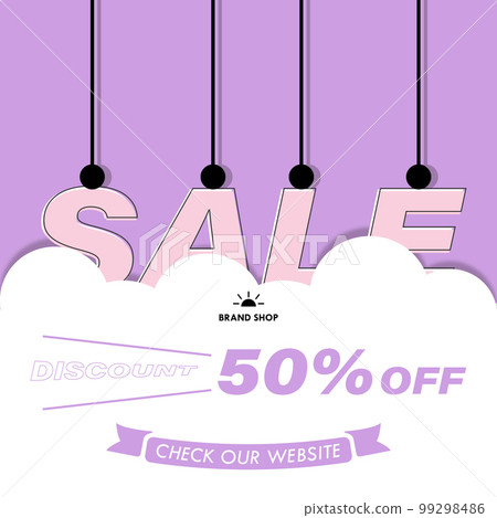 Sweet and cute colorful social media product sale post template design Sweet and cute colorful social media product sale post template design 99298486