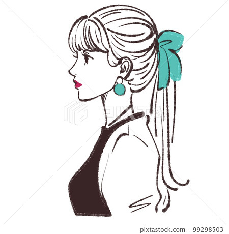女性插畫素材 女性插畫素材 99298503