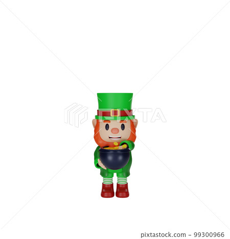 3d rendering of character st. patrick's day concept 99300966
