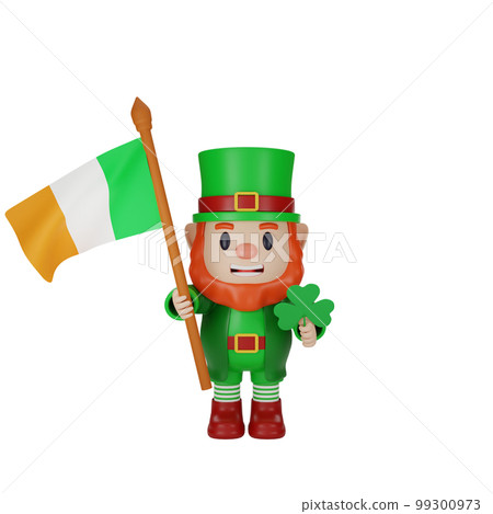 3d rendering of character st. patrick's day concept 3d rendering of character st. patrick's day concept 99300973