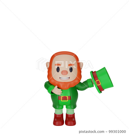 3d rendering of character st. patrick's day concept 99301000