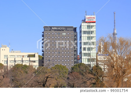 從不忍池看到的PA酒店（京成上野站前） 99301754