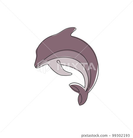 Dolphin Logo Mascot Head With A Title Dolphins Stock Illustration