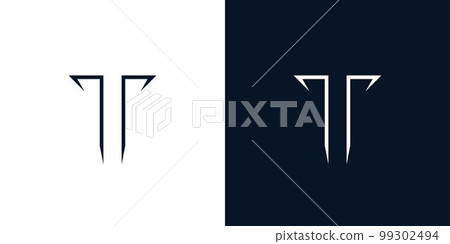 Modern and simple T logo design Modern and simple T logo design 99302494