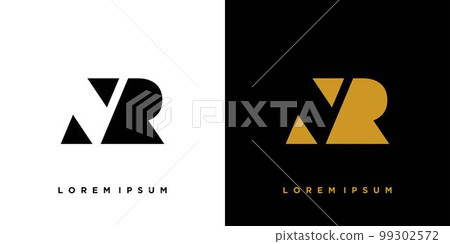 Modern and strong NR logo design 99302572