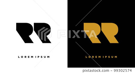 Modern and strong RR logo design 99302574