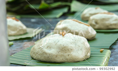 草仔粿 ，包草仔粿 ，竹皮子， 台灣，竹皮、台湾、草餅、Bamboo skin, Taiwan, 99302992