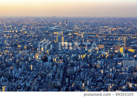 從東京晴空塔看東京夜景 99303105