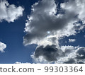Blue sky and white clouds scenery 99303364