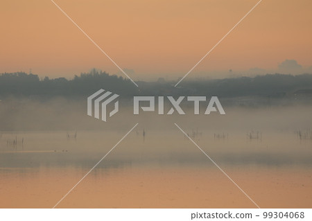 Sunrise scenery of Lake Inba Sunrise scenery of Lake Inba 99304068