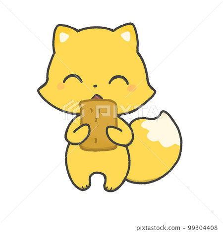 咀嚼稻荷壽司的狐狸 咀嚼稻荷壽司的狐狸 99304408