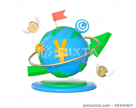 3d 渲染金融財富卡通元素 3d 渲染金融財富卡通元素 99304467