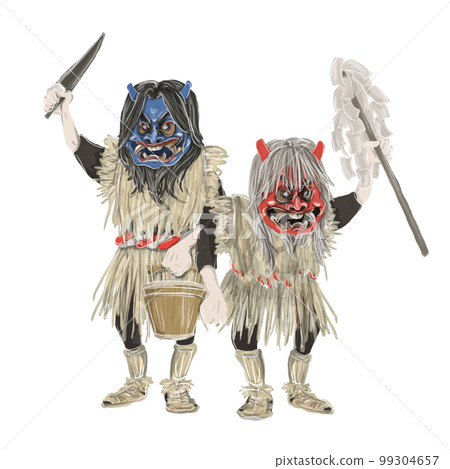 Namahage illustration Namahage illustration 99304657