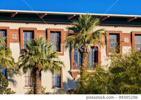 Sunny exterior view of the Old Main building of The University of Texas at El Paso Sunny exterior view of the Old Main building of The University of Texas at El Paso 99305286